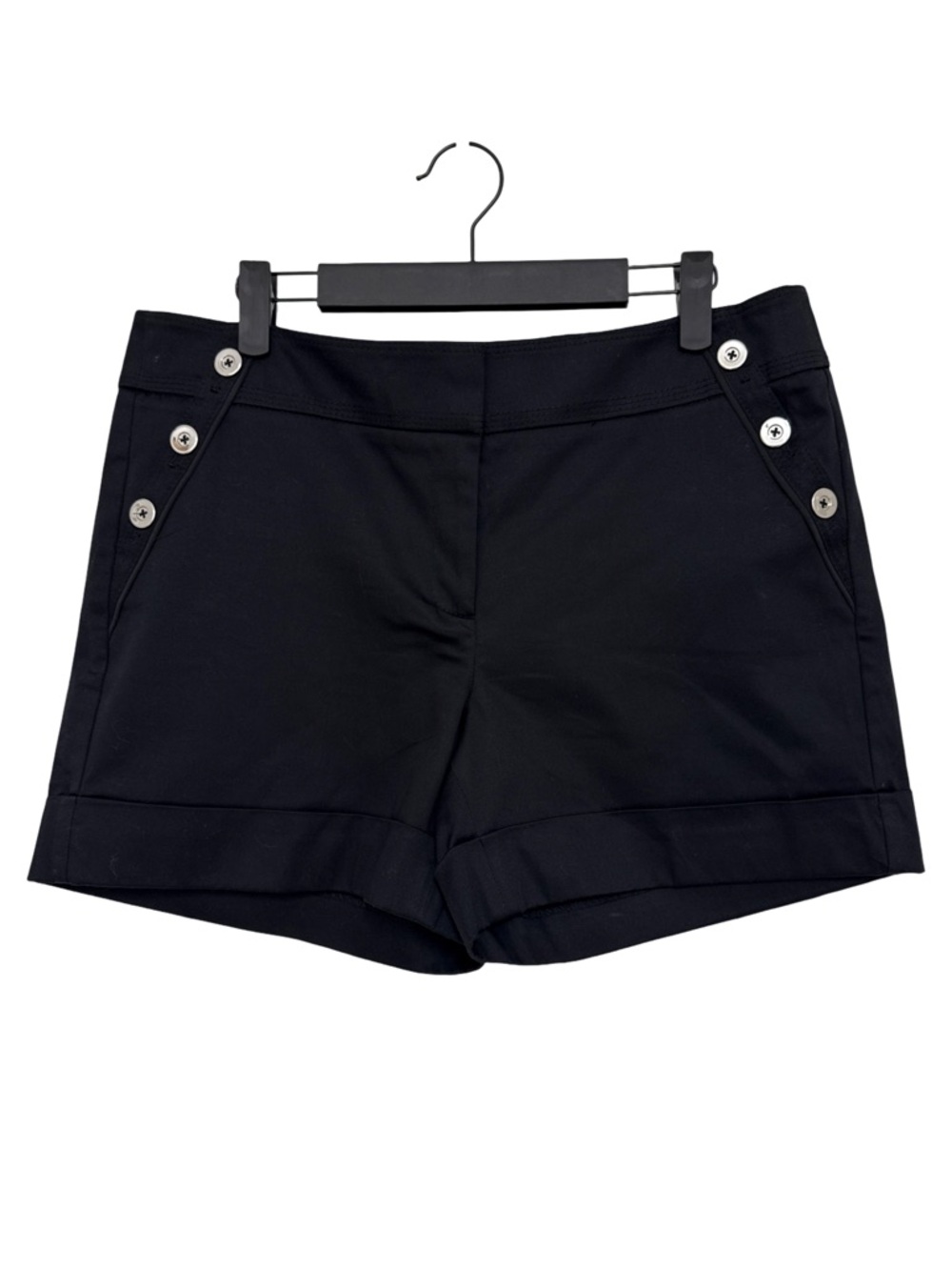 White House Black Market NWT❗️ Sailor Style Chino Shorts Women’s 8 Black